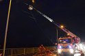 Einsatz BF Hoehenretter Koelner Seilbahn Hoehe Zoobruecke P2326